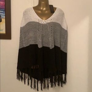 Max Sport Sweater Poncho S/M size
